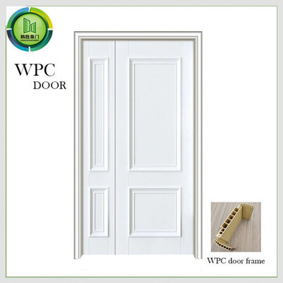 WPC Unequal Double Door , Interior Double Doors For Apartment