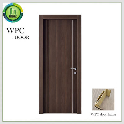 Good price Residential Wpc Patio Solid Core Bedroom Door Wooden Anti Deformation online