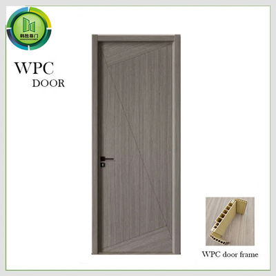 Good price Anti Flaming Waterproof PVC Door , Solid Wood Bathroom Door 900mm Width online