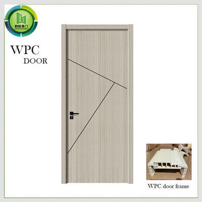 Good price WPC  PVC Wood Door ,  Fire Retardant Soundproof Solid Wood Entry Doors online