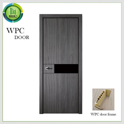 Good price Waterproof Solid WPC Wood Door PVC skin Finished Apartment Use online