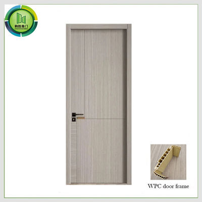 Good price WPC Skin Single UPVC Patio Door ,  Moisture Proof Wooden UPVC Doors Hotel Use online