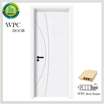 Good price ISO9001 Certified WPC Interior Door with Mortise Lock and Cylinder Lock Options online