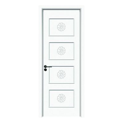 Painting WPC Door durable moisture resistant interior door with excellent heat insulation and soundproof design for modern spaces
