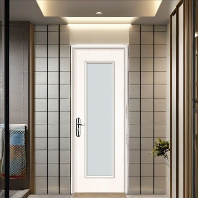 Good price Soundproof Moisture Resistant WPC Glass Hollow Door Easy to Install for Modern Interiors online