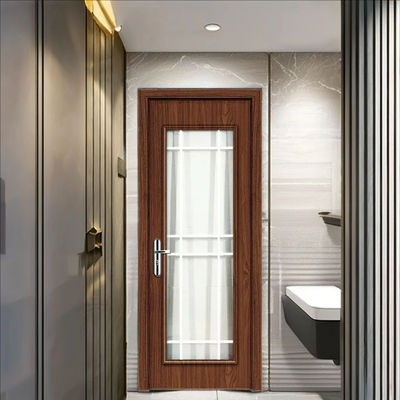 Soundproof WPC Glass Door with Hollow Composite Structure Ensuring Moisture Resistance and Long Term Performance