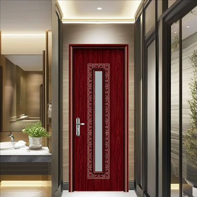 Termite Proof WPC Glass Door with Superior Moisture Resistance and Soundproof for Interior Applications