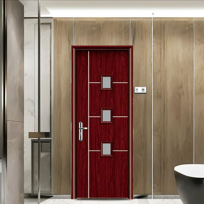 Good price WPC Glass Door composite hollow door solution offering termite proof and moisture resistant features for residential and commercial online
