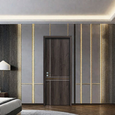 Good price Standard Size 2100*600*45mm Soundproof Customizable WPC Hollow Door for Residential and Commercial Use online