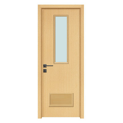 Moisture and Humidity Resistant Formaldehyde-free WPC Glass Door with Superior Strength and Stability