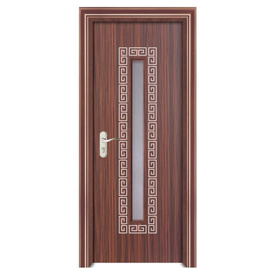 Good price WPC Glass Door hollow composite door designed for soundproofing moisture resistance and long lasting interior performance online
