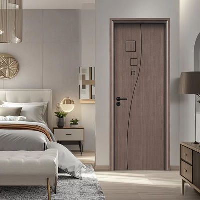 Good price Moisture resistant WPC Interior Door hollow composite door durable soundproof and heat insulating for residential and commercial interior spaces online