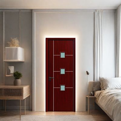 Good price WPC Glass Door composite door combining modern design with superior strength and humidity resistance for interior spaces online