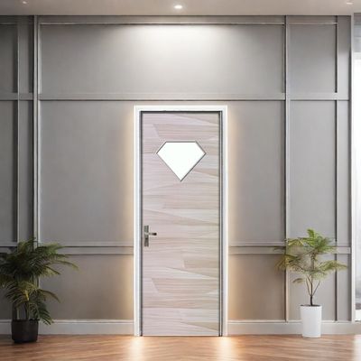 Good price WPC Glass Door and Composite Hollow Door with 200,000 Sets Annual Production Anti-termites and Easy to Clean online
