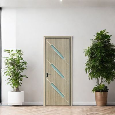 Good price Long Lasting WPC Glass Door Constructed with Hollow Composite Material for Residential and Commercial Interior Applications online