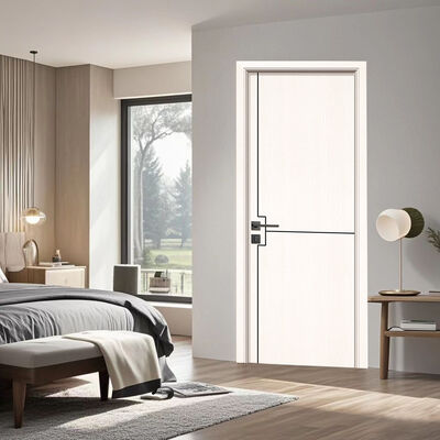Good price WPC Interior Door moisture resistant hollow composite door featuring superior strength and energy heat insulation for interiors online