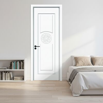 Painting WPC Door environmentally friendly interior door with soundproof design moisture resistance and customizable surface treatments