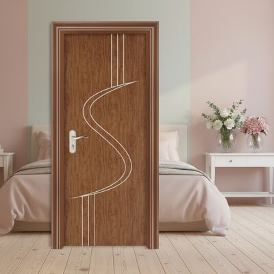 Good price Heat Insulated and Soundproof WPC Interior Door with Hollow Composite Frame Moisture Resistant for Residential and Commercial online