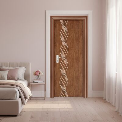 Durable WPC Interior Door with 45mm Thickness 40dB Sound Insulation and Termite Resistant for Superior Strength