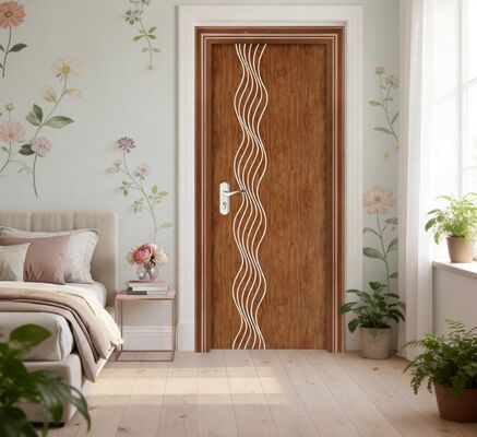 Good price Eco Friendly WPC Interior Door with Hollow Composite Structure Offering Long Lasting Performance and Stylish Appearance online