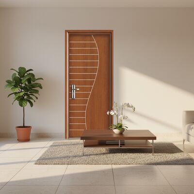 Good price Durable WPC Interior Door with Soundproof Heat Insulation and Low Maintenance Featuring Custom Embossed Smooth or Special Finishes online