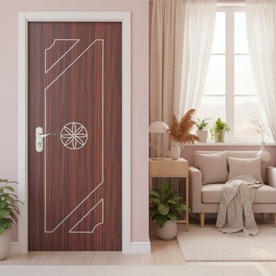 Good price Moisture Resistant WPC Interior Door Hollow Composite Door with Heat Insulation for Residential and Commercial Interior online