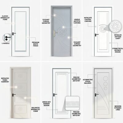 Good price 100 Percent Waterproof WPC Plain Door for Guinea Incorporating Fire Retardant and Waterproof Effect Enhancing Structural Integrity online