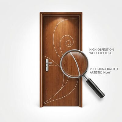 Good price Interior WPC Plain Door Fire Retardant Waterproof Effect Ideal for Residential Commercial Hospitality and Office Projects online