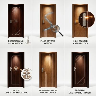 Good price Outward Opening Direction WPC Plain Door for Algeria Designed Using PVC Film Surfacefinish Combining Durability and Style online