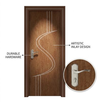 Good price Hot Weather Interior WPC Door Durable WPC Plastic Material Suitable for Residential Commercial Applications Modern Design online