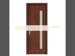 Moisture and Humidity Resistant WPC Glass Door 100% WPC Door Frame for Superior Strength and Stability