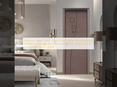 Moisture resistant WPC Interior Door hollow composite door durable soundproof and heat insulating for residential and commercial interior spaces