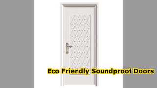 أبواب داخلية متينة من WPC صديقة للبيئة وعازلة للصوت