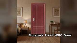 Durable WPC Hollow Door Low Maintenance Moisture Resistant