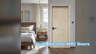 Soundproof WPC Interior Door Moisture Resistant