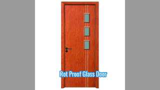WPC Glass Door Heat Rot Proof Soundproof