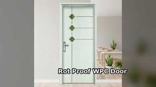 WPC Glass Door Heat Insulation Rot Resistance