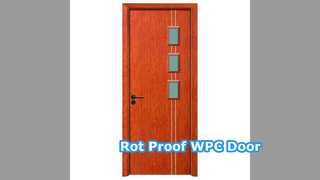 WPC Glass Door Rot Proof Heat Insulated