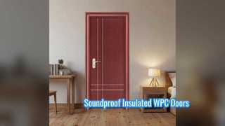 Soundproof WPC Doors Heat Insulation New Design