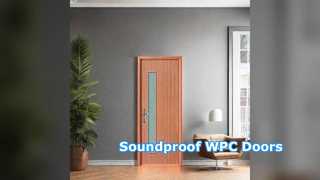 WPC Glass Doors Soundproof Durable Modern Interiors