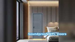 Durable WPC Doors Soundproof Heat Insulation