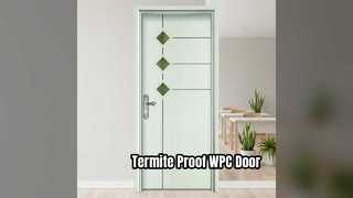 WPC Glass Door Termite Proof Moisture Resistant