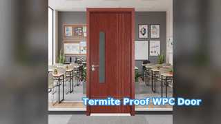 WPC Glass Door Termite Mold Proof Energy Efficient
