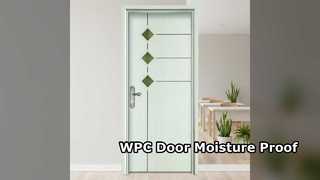 WPC Glass Door Moisture Heat Insulation Superior Strength