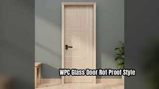 WPC Glass Door Moisture Proof & Durable